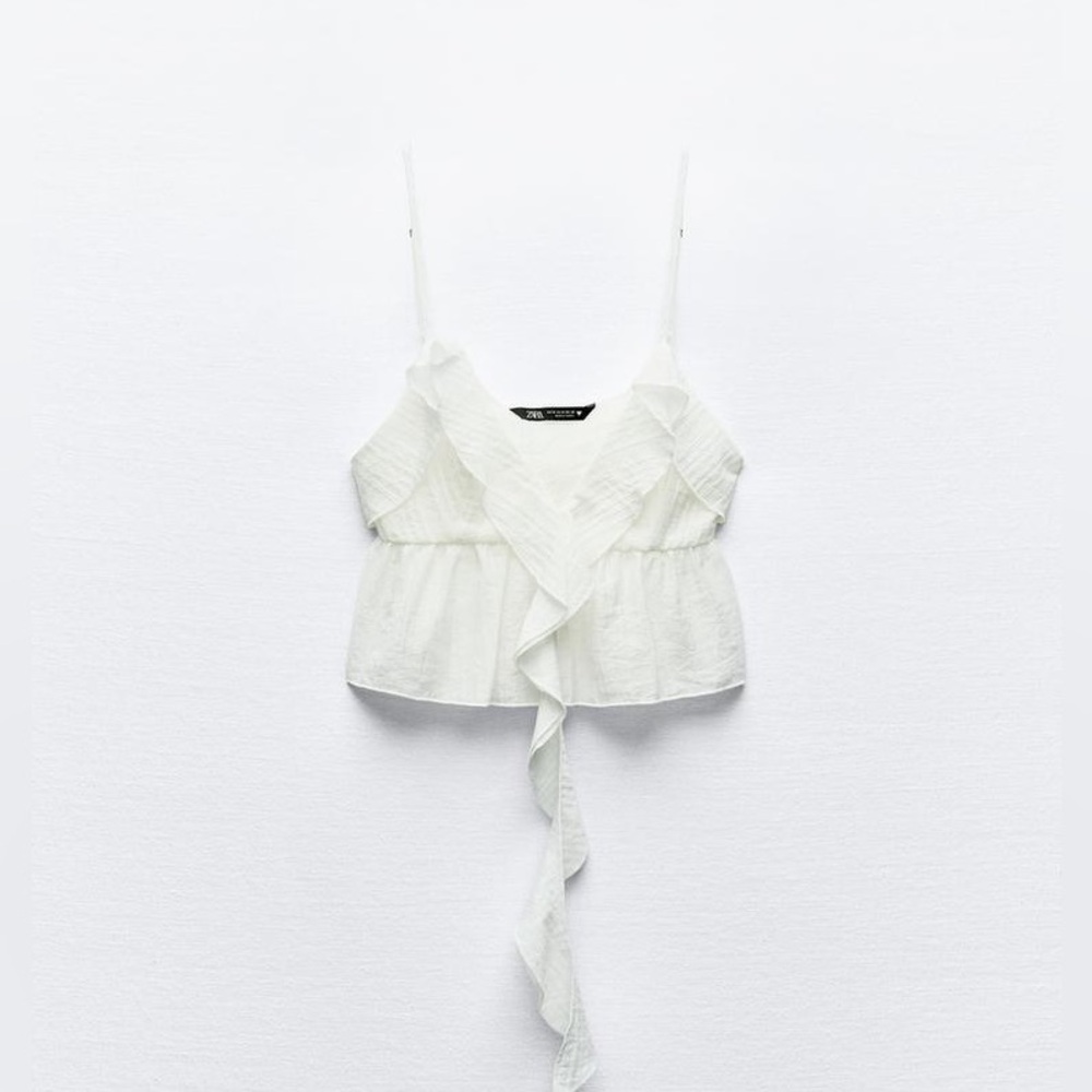 Zara Textured Ruffled Top - Picture 15 of 16